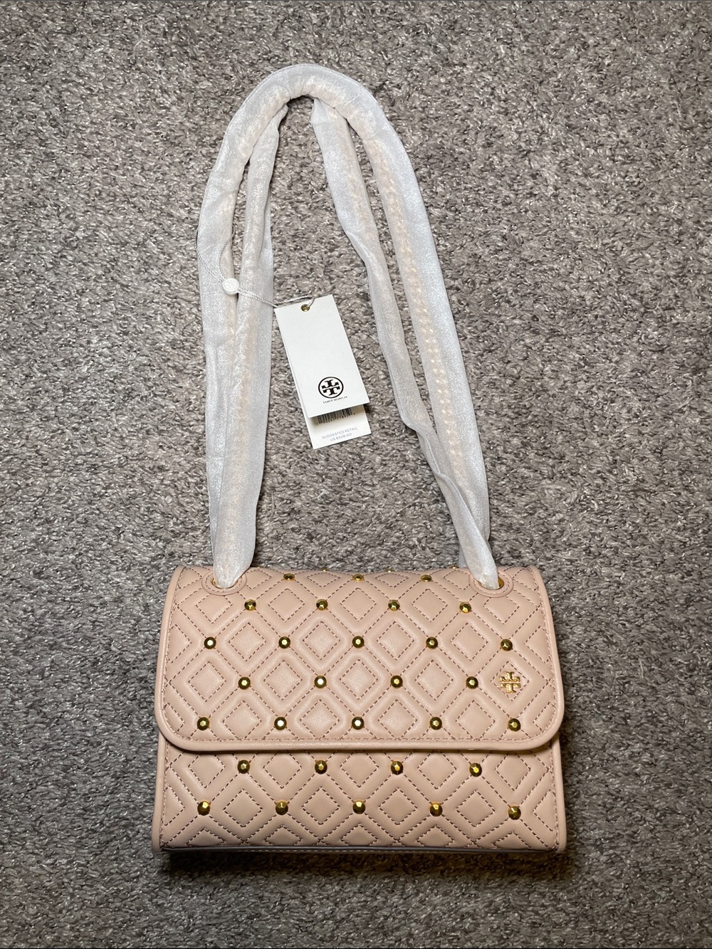 Tory Burch Fleming Stud Small Convertible Shoulder Bag